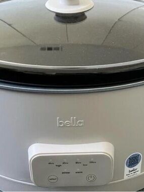 Bella 6-Quart Slow Cooker Crockpot Pot- Programed BRAND NEW NO BOX Final Sale